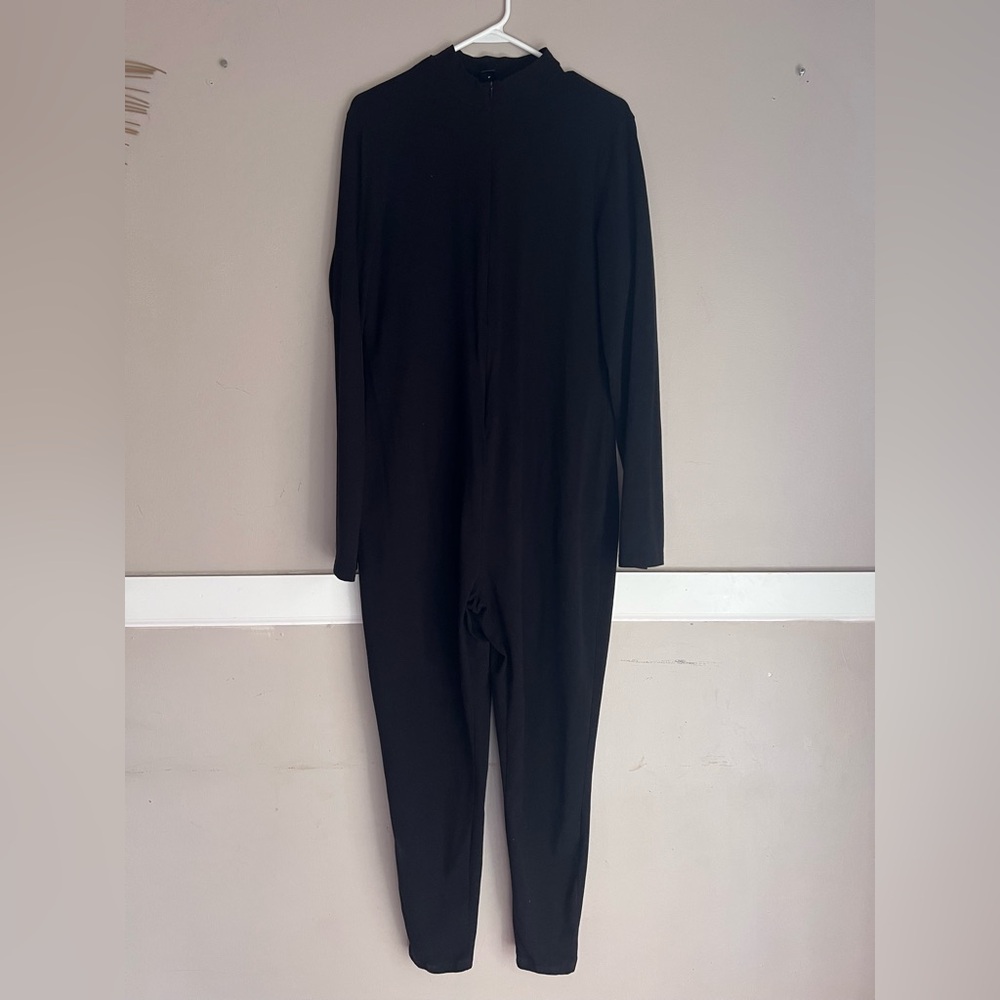 SHEIN Classic Black Long Sleeve Jumpsuit